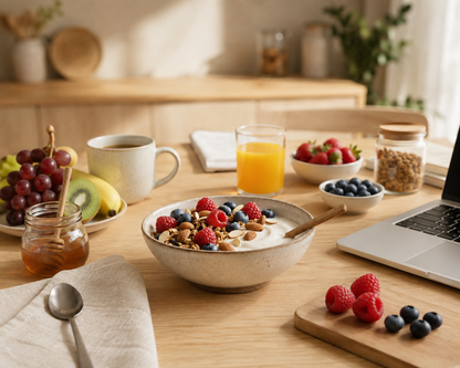 GRANOLA DE ARÁNDANOS, ALMENDRAS, QUINOA Y MIEL DE ABEJA