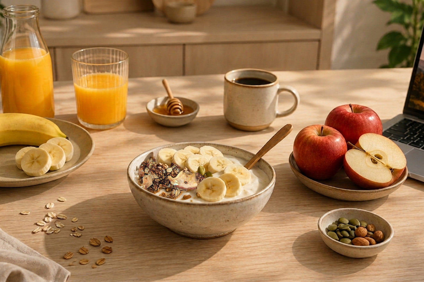 GRANOLA DE AMARANTO, MANZANA Y ALMENDRAS