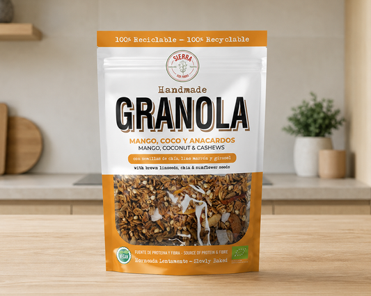 GRANOLA DE MANGO, COCO Y ANACARDOS