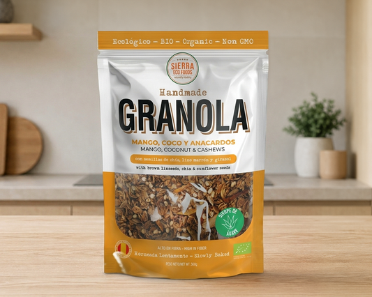 GRANOLA DE MANGO, COCO Y ANACARDOS