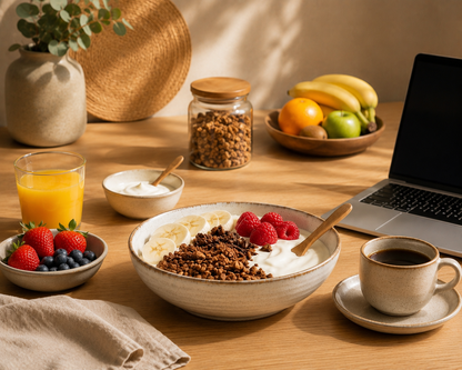 GRANOLA DE MACA, CACAO, PLÁTANO Y NUECES DEL BRASIL